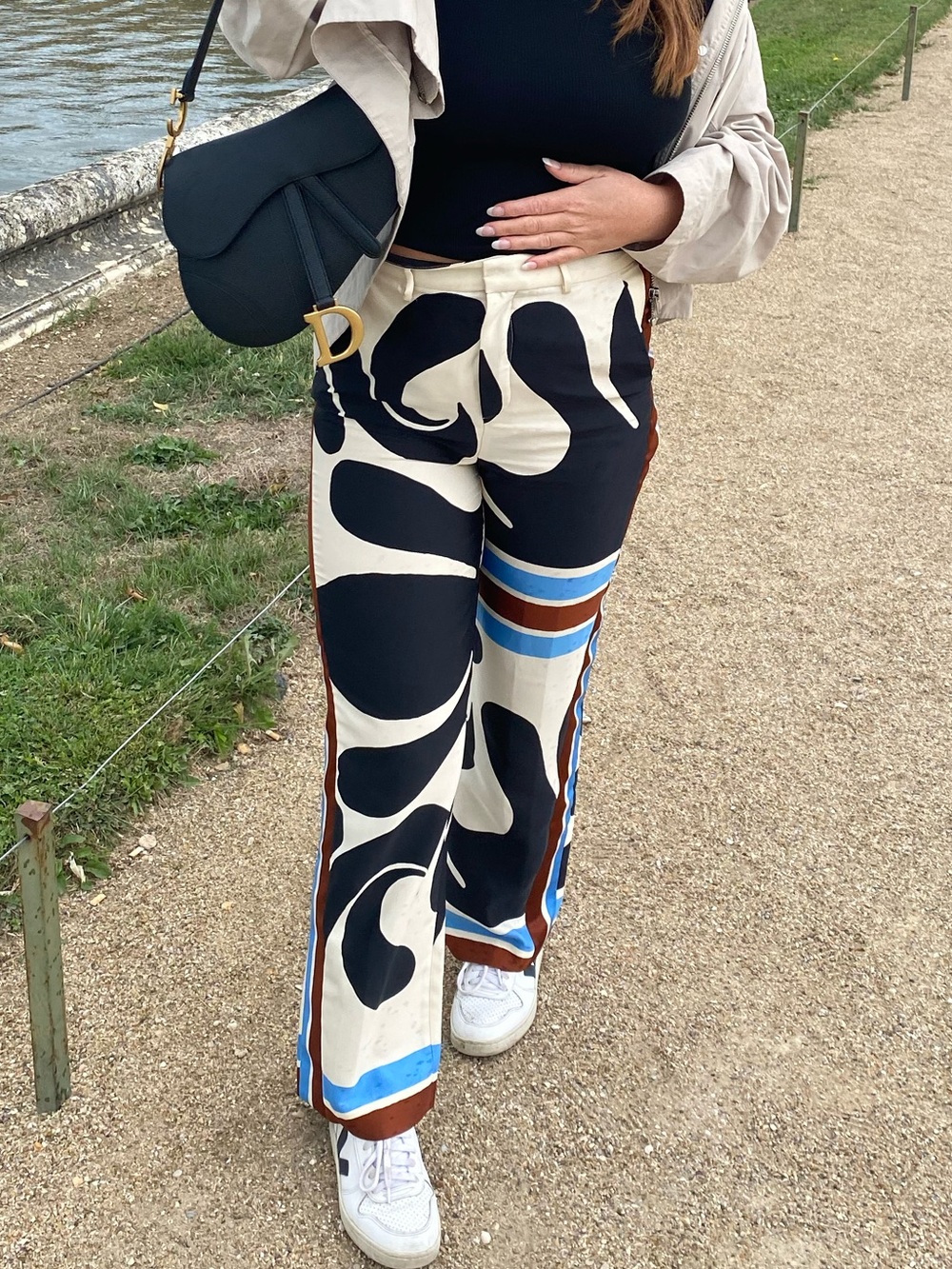 Zara Satin Wide-Leg Pants